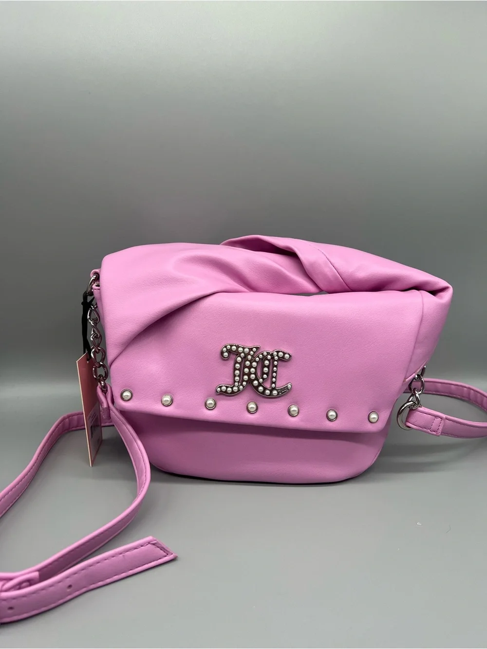 Juicy couture soft bow crossbody purse